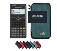 Casio fx-570ES Plus 2nd edition con Custodia Protettiva WYNGS inclusa Turchese - Calcolatrice Scientifica - Pacchetto Base
