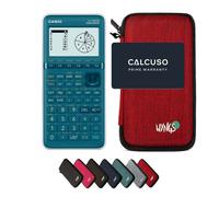Casio fx-7400GIII con Custodia Protettiva WYNGS inclusa Rosso - Calcolatrice Grafica - Pacchetto Base