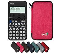 Casio fx-82DE CW ClassWiz con Custodia Protettiva WYNGS inclusa Rosa - Calcolatrice Scientifica - Pacchetto Base (Tedesco)