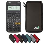 Casio fx-82DE X ClassWiz con Custodia Protettiva WYNGS inclusa Nero - Calcolatrice Scientifica - Pacchetto Base (Tedesco)