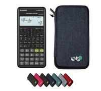 Casio fx-82ES Plus 2nd edition con Custodia Protettiva WYNGS inclusa Blu - Calcolatrice Scientifica - Pacchetto Base