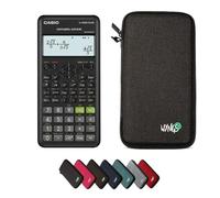 Casio fx-82ES Plus 2nd edition con Custodia Protettiva WYNGS inclusa Grigio Scuro - Calcolatrice Scientifica - Pacchetto Base
