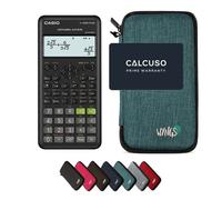 Casio fx-82ES Plus 2nd edition con Custodia Protettiva WYNGS inclusa Turchese - Calcolatrice Scientifica - Pacchetto Base