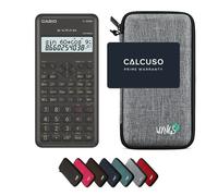 Casio fx-82MS 2nd edition con Custodia Protettiva WYNGS inclusa Grigio Chiaro - Calcolatrice Scientifica - Pacchetto Base