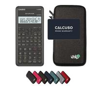 Casio fx-82MS 2nd edition con Custodia Protettiva WYNGS inclusa Grigio Scuro - Calcolatrice Scientifica - Pacchetto Base