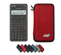 Casio fx-82MS 2nd edition con Custodia Protettiva WYNGS inclusa Rosso - Calcolatrice Scientifica - Pacchetto Base
