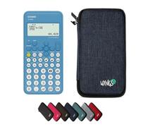 Casio fx-82NL con Custodia Protettiva WYNGS inclusa Blu - Calcolatrice Scientifica - Pacchetto Base (Olandese)