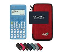 Casio fx-82NL con Custodia Protettiva WYNGS inclusa Rosso - Calcolatrice Scientifica - Pacchetto Base