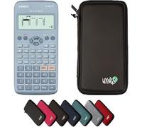 Casio fx-83GT X Blu con Custodia Protettiva WYNGS inclusa Nero - Calcolatrice Scientifica - Pacchetto Base (Inglese)