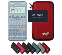 Casio fx-83GT X Blu con Custodia Protettiva WYNGS inclusa Rosso - Calcolatrice Scientifica - Pacchetto Base (Ordine cumulativo non possibile*)