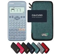 Casio fx-83GT X Blu con Custodia Protettiva WYNGS inclusa Turchese - Calcolatrice Scientifica - Pacchetto Base (Ordine cumulativo non possibile*)