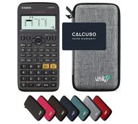 Casio fx-83GT X Nero con Custodia Protettiva WYNGS inclusa Grigio Chiaro - Calcolatrice Scientifica - Pacchetto Base (Ordine cumulativo non possibile*)