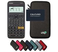Casio fx-83GT X Nero con Custodia Protettiva WYNGS inclusa Grigio Scuro - Calcolatrice Scientifica - Pacchetto Base (Ordine cumulativo non possibile*)