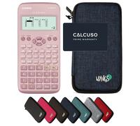Casio fx-83GT X Rosa con Custodia Protettiva WYNGS inclusa Blu - Calcolatrice Scientifica - Pacchetto Base (Ordine cumulativo non possibile*)