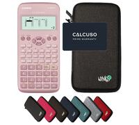 Casio fx-83GT X Rosa con Custodia Protettiva WYNGS inclusa Grigio Scuro - Calcolatrice Scientifica - Pacchetto Base (Ordine cumulativo non possibile*)