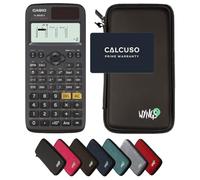 Casio fx-85DE X ClassWiz con Custodia Protettiva WYNGS inclusa Nero - Calcolatrice Scientifica - Pacchetto Base (Tedesco)