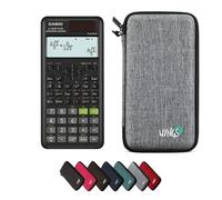 Casio fx-85ES Plus 2nd edition con Custodia Protettiva WYNGS inclusa Grigio Chiaro - Calcolatrice Scientifica - Pacchetto Base