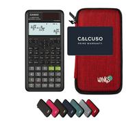Casio fx-85ES Plus 2nd edition con Custodia Protettiva WYNGS inclusa Rosso - Calcolatrice Scientifica - Pacchetto Base
