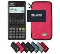 Casio fx-87DE Plus 2nd Edition con Custodia Protettiva WYNGS inclusa Rosa - Calcolatrice Scientifica - Pacchetto Base (Tedesco)