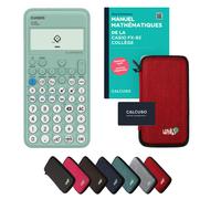 Casio fx-92 Collège con custodia protettiva Rosso e manuale (88 pagine, DIN A5) - Calcolatrice scientifica - Smart Set