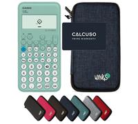 Casio fx-92 Collège con Custodia Protettiva WYNGS inclusa Blu - Calcolatrice Scientifica - Pacchetto Base