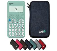 Casio fx-92 Collège con Custodia Protettiva WYNGS inclusa Blu - Calcolatrice Scientifica - Pacchetto Base