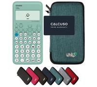 Casio fx-92 Collège con Custodia Protettiva WYNGS inclusa Turchese - Calcolatrice Scientifica - Pacchetto Base