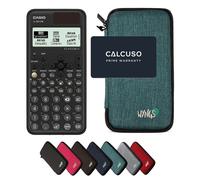 Casio fx-991CW ClassWiz con Custodia Protettiva WYNGS inclusa Turchese - Calcolatrice Scientifica - Pacchetto Base