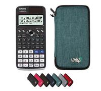 Casio fx-991DE X Classwiz con Custodia Protettiva WYNGS inclusa Turchese - Calcolatrice Scientifica - Pacchetto Base (Tedesco)