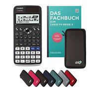 Casio fx-991DE X con custodia protettiva Nero e manuale (128 pagine, DIN A5) - Calcolatrice scientifica - Smart Set (Tedesco)
