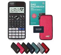 Casio fx-991DE X con custodia protettiva Rosa e manuale (128 pagine, DIN A5) - Calcolatrice scientifica - Smart Set (Tedesco)