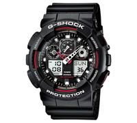 Casio G-Shock Cronografo Sveglia Nero Rosso GA-100-1A4ER Orologi PVC €160.00