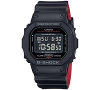 Casio G-SHOCK DW-5600UHR-1JF Nero e Rosso Serie Digitale Chrono Uomo Watch Nuovo