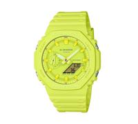 Casio G-Shock GA-2100-9A9ER Men's Analog-Digital Watch - Yellow Resin Band, Yellow Dial