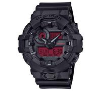 Casio G-Shock GA-700BBR-1A - Orologio analogico digitale in resina nera rossa