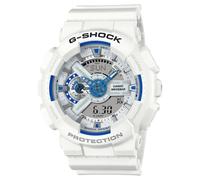 Casio G-Shock GA110HDS-7A - Orologio analogico digitale in resina, colore: Bianco/Blu