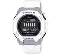 Casio G-SHOCK GBD-300-7ER Men's Digital Sports Watch - White Resin Band, Bluetooth, Step Tracker