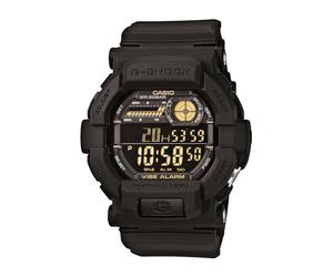 Casio G-Shock GD-350-1B | 200M WR | Resistente agli urti | Allarme a vibrazione | Cronometro 1/100 sec. + timer conto alla rovescia | Tempo parola | Allarmi multipli, Multi, taglia unica, orologio al