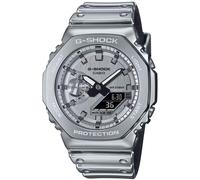 Casio G-Shock GM-2100YM-8AER Men's Watch - 44.4mm Silver Stainless Steel Bezel, Analog-Digital Display, Tough Silicone Strap, 200M Water Resistance