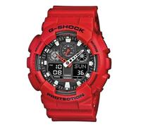 Casio G-SHOCK Orologio 20 BAR, Rosso, Analogico - Digitale, Uomo, GA-100B-4AER