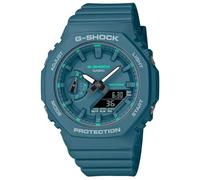Casio G-Shock - Orologio da polso da uomo al quarzo Sportivo bracciale e cassa in Resina di colore Verde display analogico verde - GMA-S2100GA-3AER