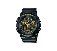 Casio Orologio Quarzo Uomo, misura cassa 51.00mm con quadrante Nero Analogico e Digitale e cinturino Nero in Plastic/Resin Strap GA-100CF-1A9ER