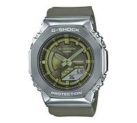 Casio G-Shock Quarzo Ottagono Metallo Coperto Uomo Watch Verde GM-S2100-3AJF New