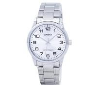 Casio Giappone Mov't Al Quarzo Analogico Argentato MTP-V001D-7B Orologio Uomo