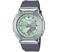 Casio GM-S2110 Orologio da polso, Cover in metallo, Biomassa Plastica, nero/verde., Minimalista