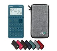 Casio Graph 25+E II con Custodia Protettiva WYNGS inclusa Grigio Chiaro - Calcolatrice Grafica - Pacchetto Base