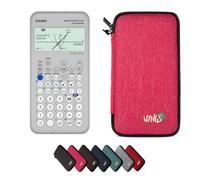 Casio Graph Light con Custodia Protettiva WYNGS inclusa Rosa - Calcolatrice Grafica - Pacchetto Base (Francese)