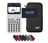 Casio Graph Math+ con Custodia Protettiva WYNGS inclusa Grigio Scuro - Calcolatrice Grafica - Pacchetto Base