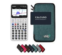 Casio Graph Math+ con Custodia Protettiva WYNGS inclusa Turchese - Calcolatrice Grafica - Pacchetto Base