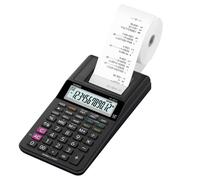 CASIO - HR-8RCE-BK-W-EC - Calcolatrice scrivente HR-8RCE - 12 cifre - 8,2 x 10,2 x 23,9 cm - nero - Casio - 80344 - Conf. da 1 Pz. - HR-8RCE-BK-W-EC